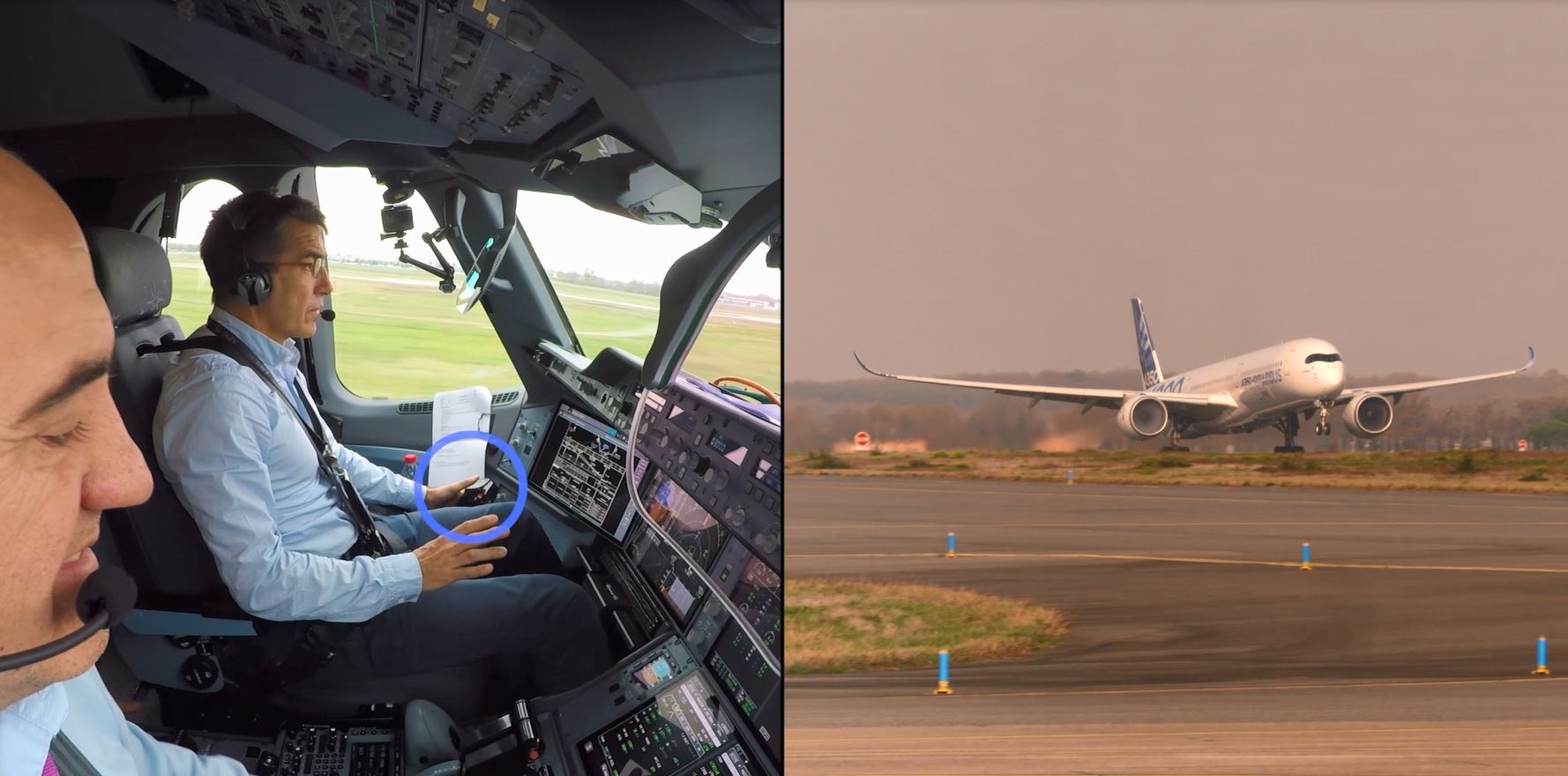 Airbus sperimenta primo decollo completamente autonomo assistito da un sistema ottico