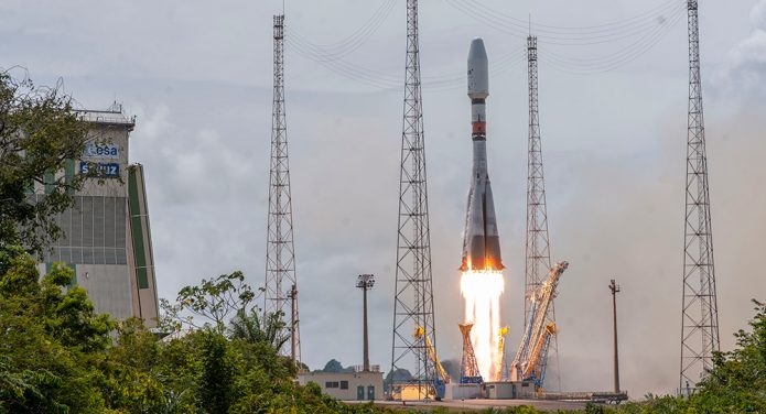 Satellite in the O3b constellation launched on April 4, 2019 from the Guiana Space Center in French Guiana (South America) by a Soyuz rocket operated by Arianespace