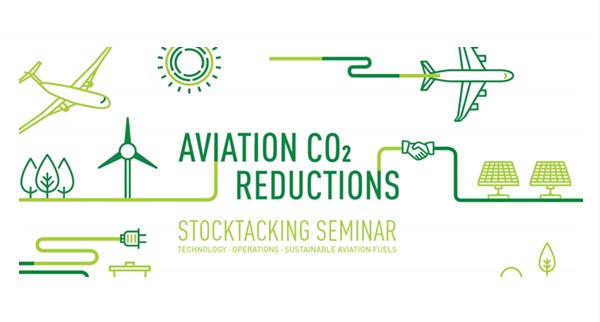 Logo di Icao Stocktaking Seminar sull'aviazione e riduzione emissioni di CO2 nel settore, settembre 2020