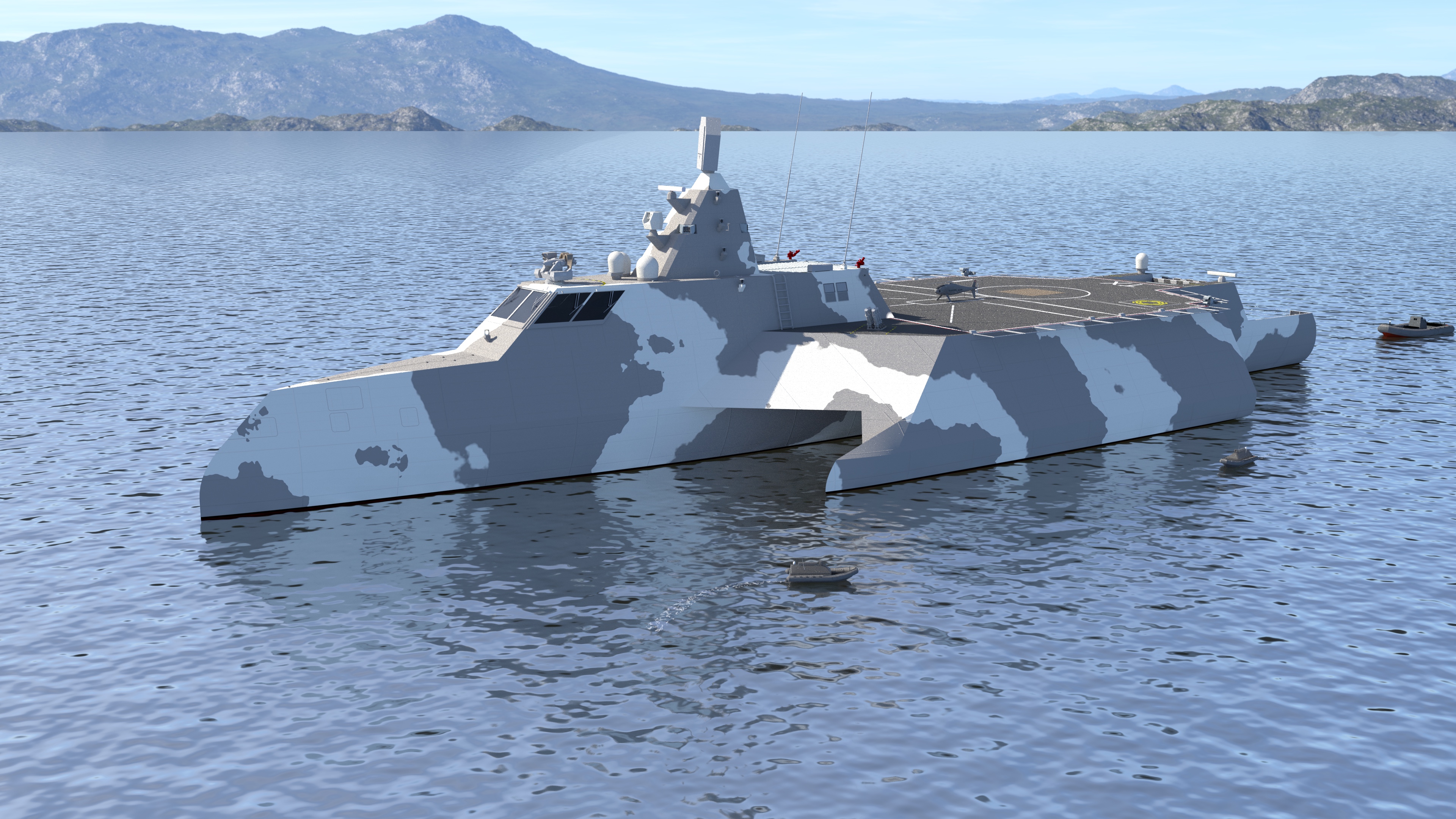 Il concept per una nave autonoma Overlord della Marina degli Stati Uniti