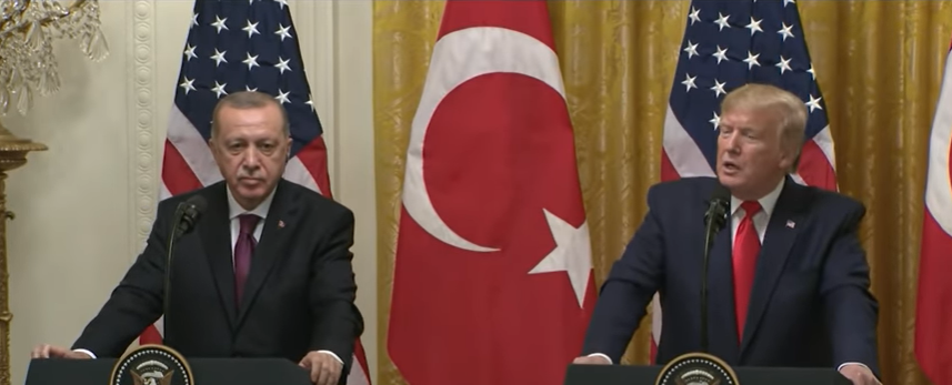 Turkish President Recep Tayyip Erdogan met the US leader Donald Trump