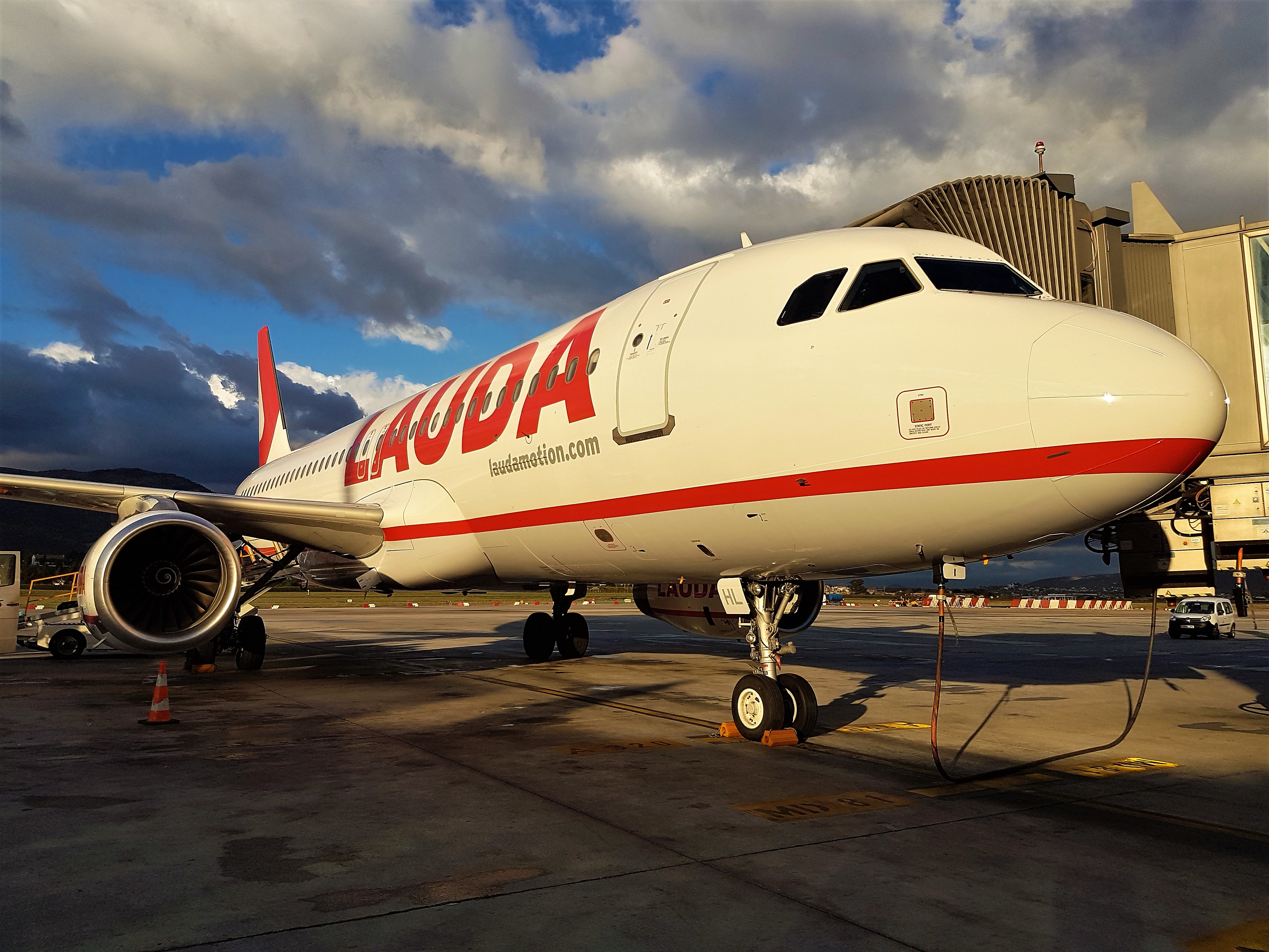 Aereo A-320 della compagnia Lauda (ex-Laudamotion), proprietà di Ryanair