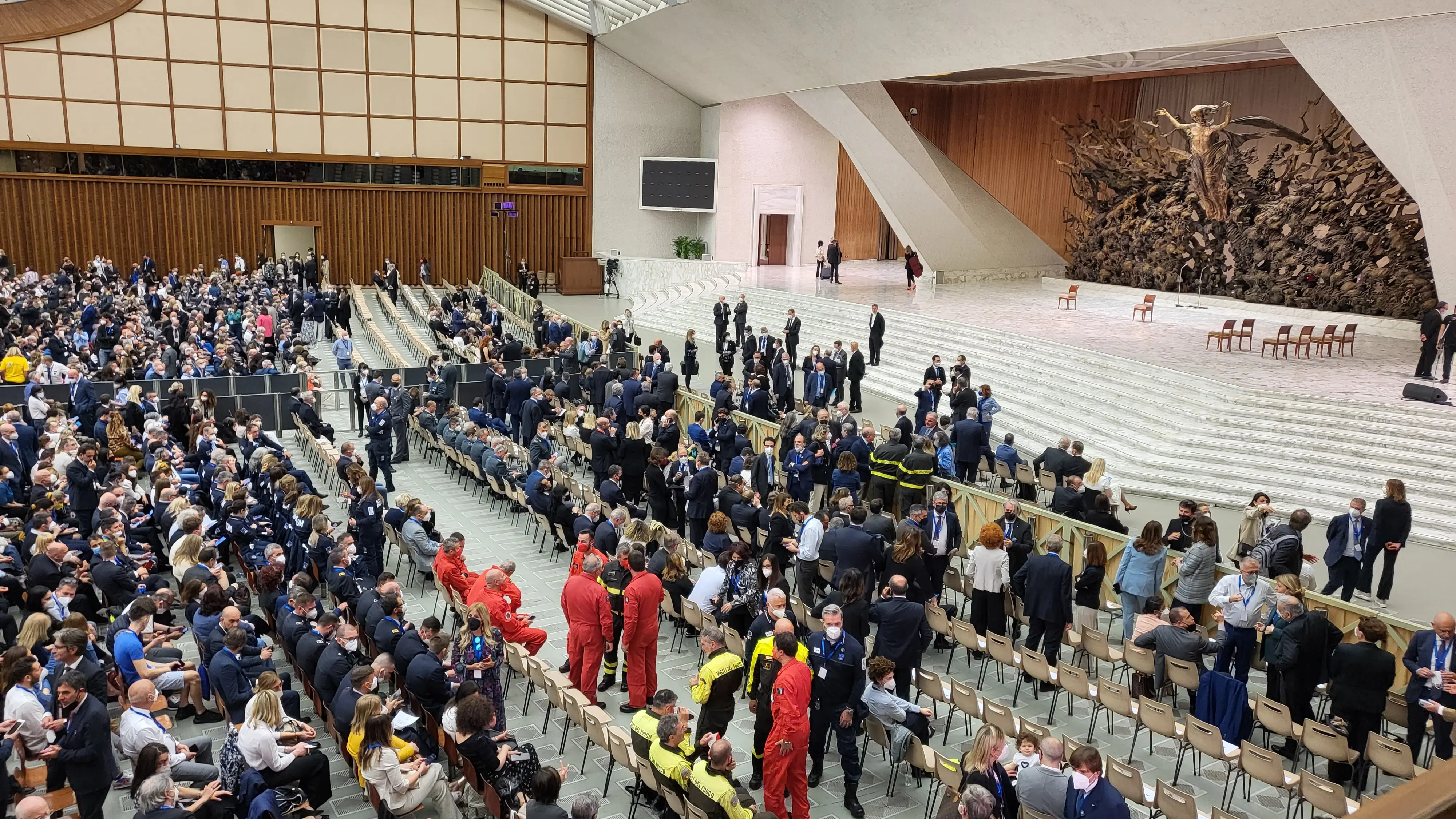 Udienza privata di Papa Francesco con il settore del trasporto aereo svoltasi il 13 maggio 2022