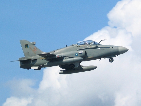 One of BAE Hawk aircraft of the Royal Malaysian Air Force (photo Wikipedia)