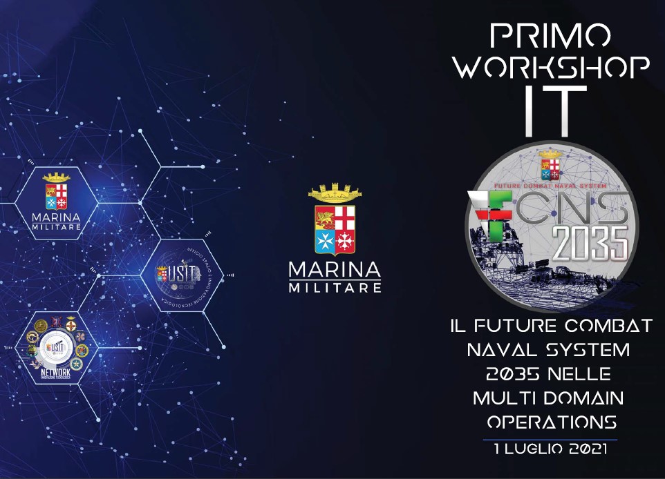 Locandina primo workshop sull’innovazione tecnologica della Marina militare
