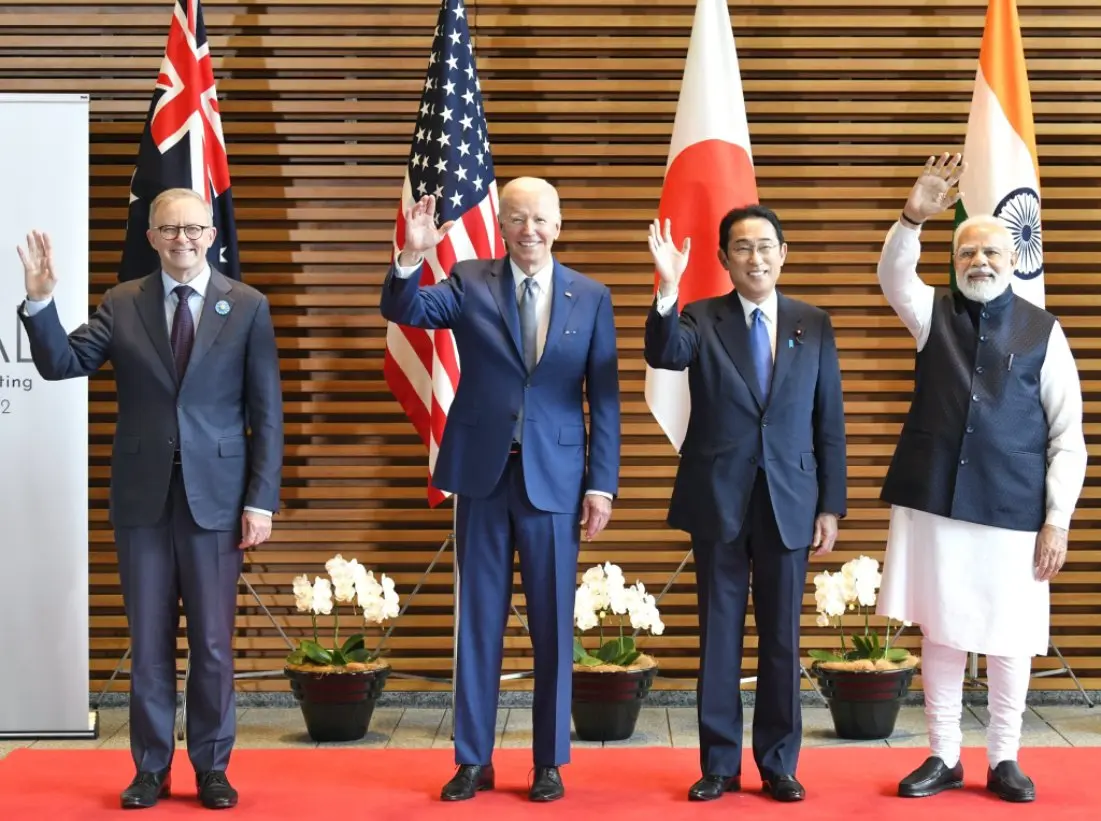 Quad political leaders: Australia, the United States, Japan and India