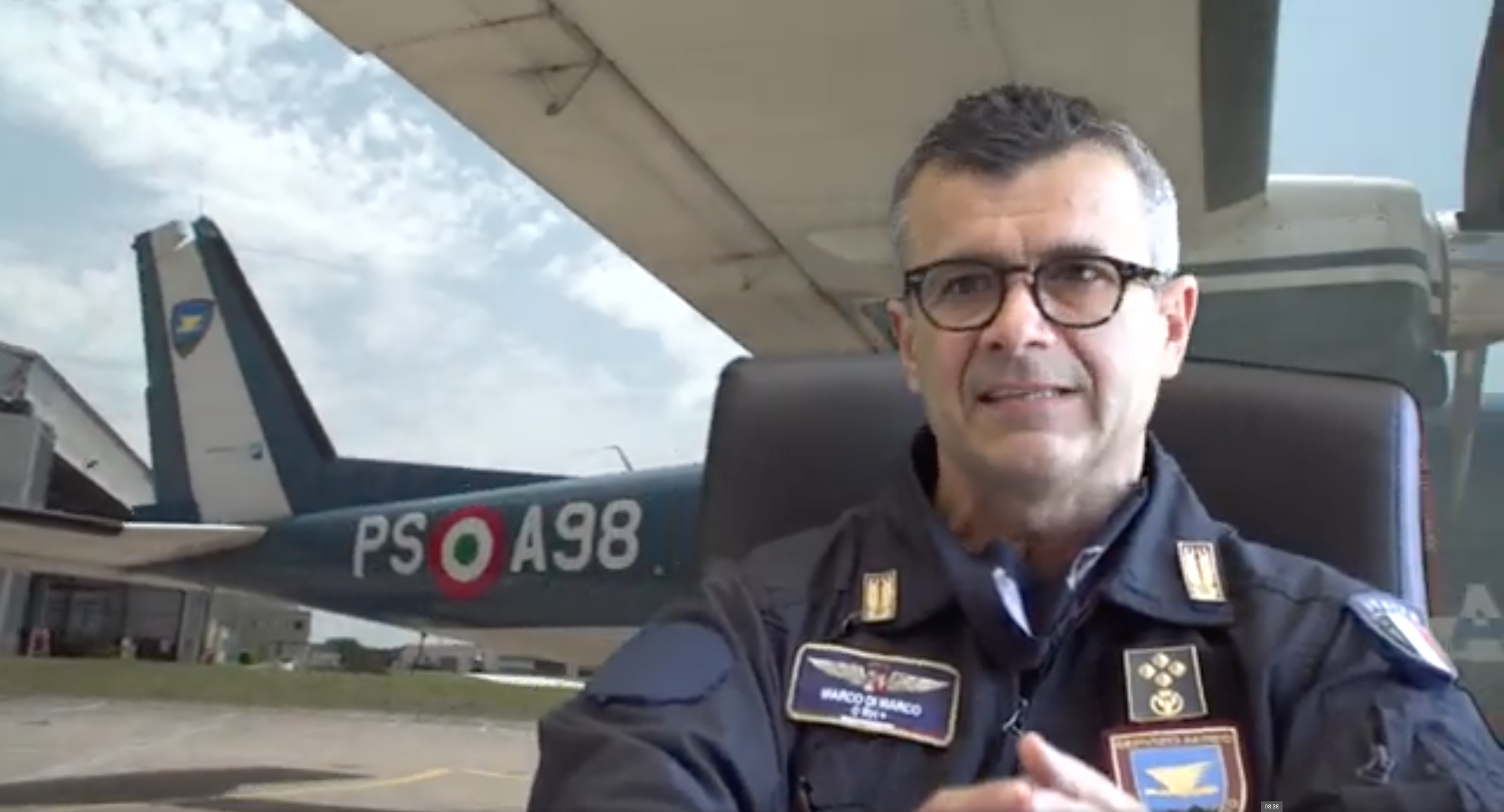 Marco Di Marco, first executive of the State Police and director of the Casv (Flight Training and Standardization Center) department in Pratica di Mare