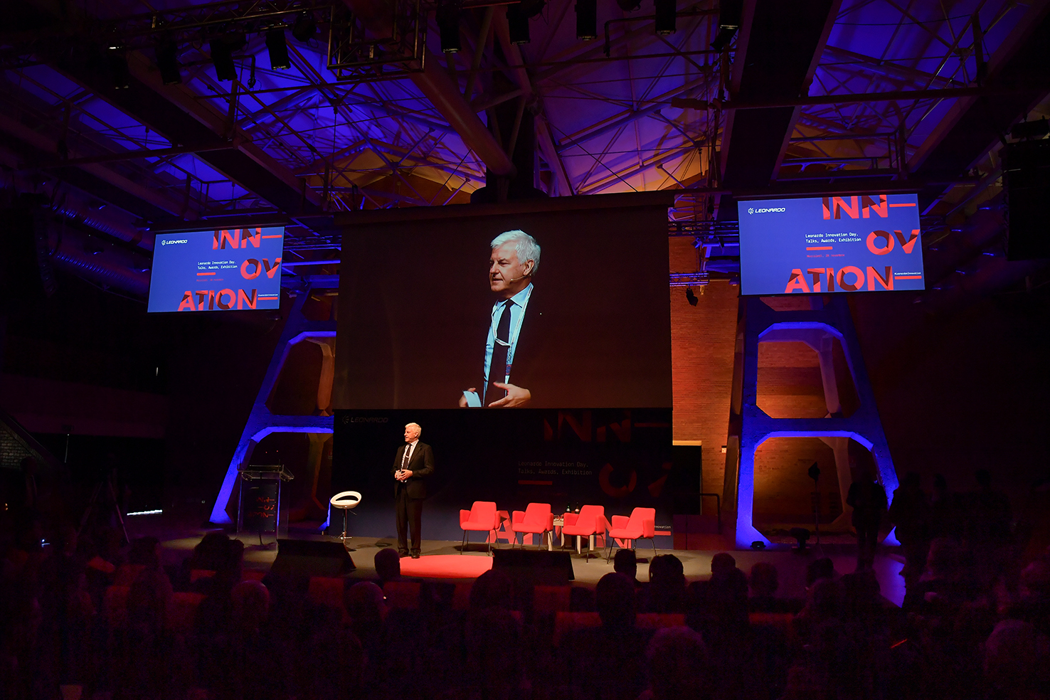 Alessandro Profumo, CEO of Leonardo, at the ceremony of "Leonardo’s 2018 Innovation Award"
