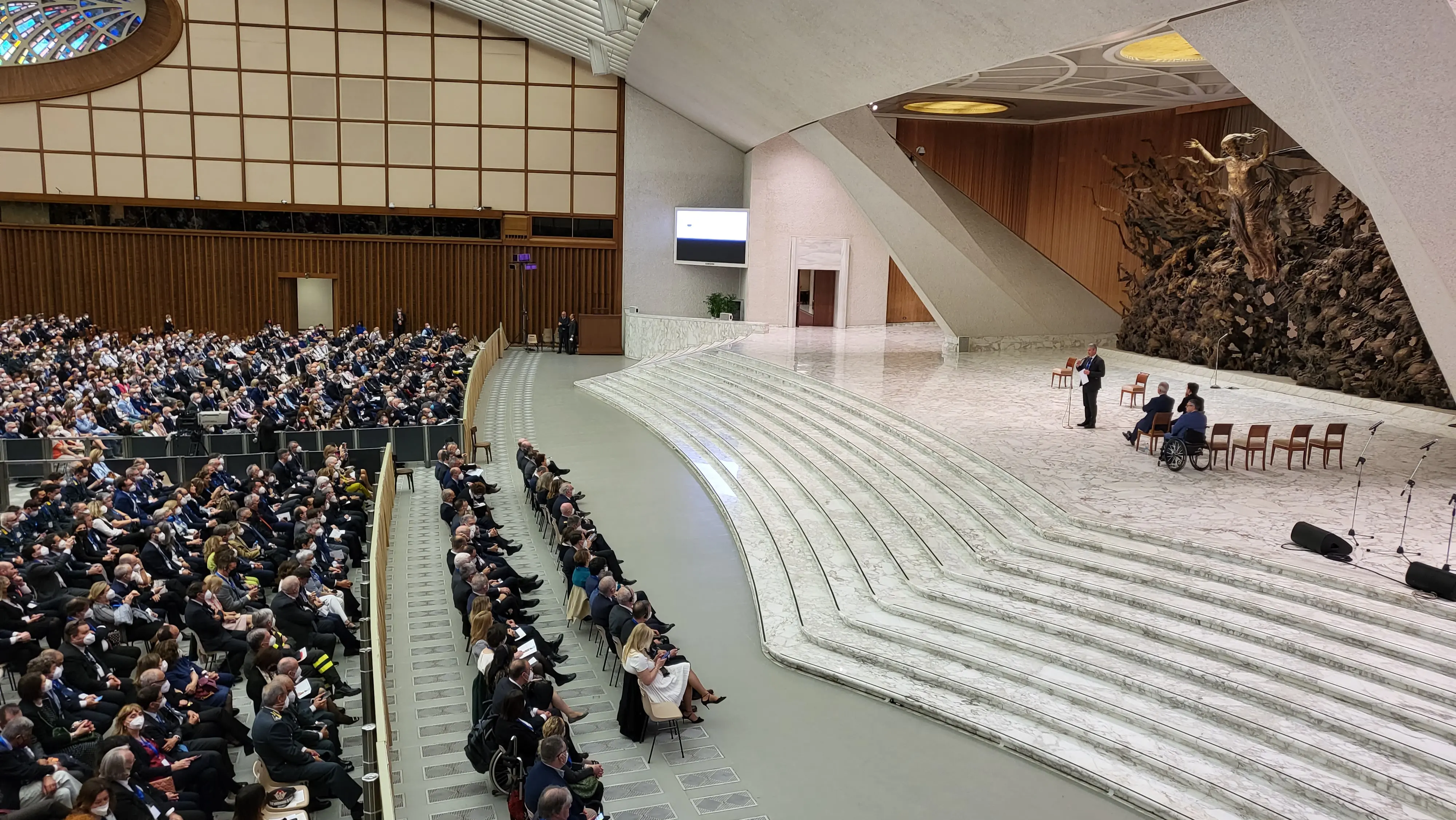 Udienza privata di Papa Francesco con il settore del trasporto aereo svoltasi il 13 maggio 2022