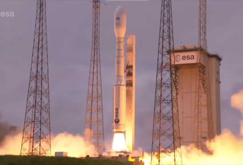 Volo inaugurale Vega C avvenuto il 13 luglio 2022 da Kourou, nella Guyana francese