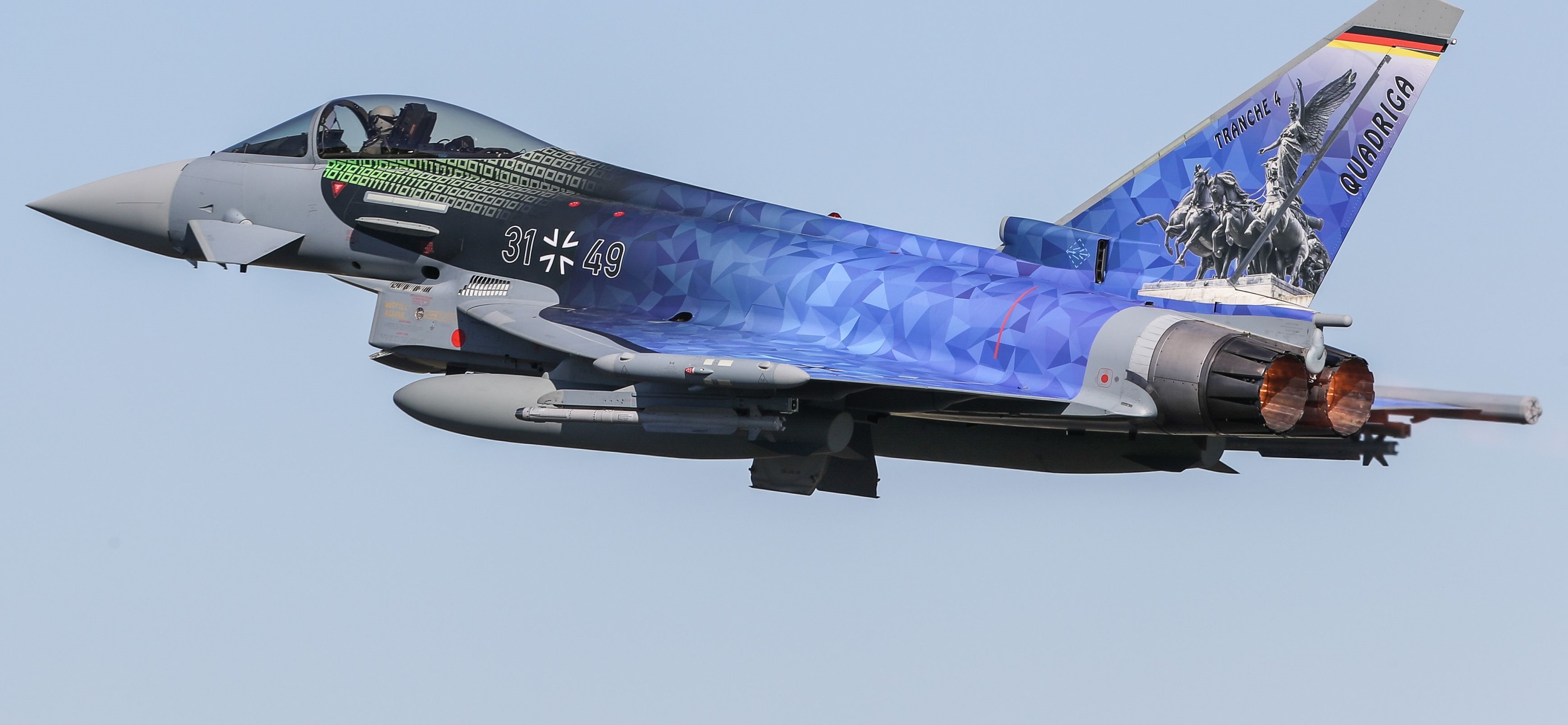 Eurofighter airplane of the German Air Force, Quadriga project name