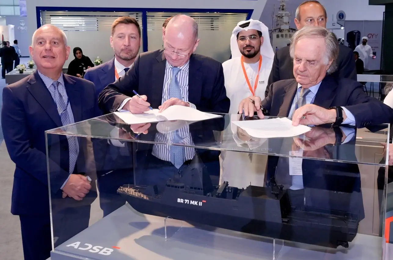 "Idex 2023". Elettronica partner of Abu Dhabi Ship Building for the supply of the EW System for Angola Navy’s corvette: Enzo Benigni, President and CEO of Elettronica signed the contract