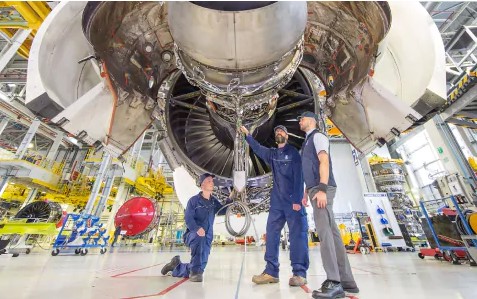 Le prove con carburante sostenibile verranno svolte con un motore Rolls-Royce Trent, con tecnologie AlecSys