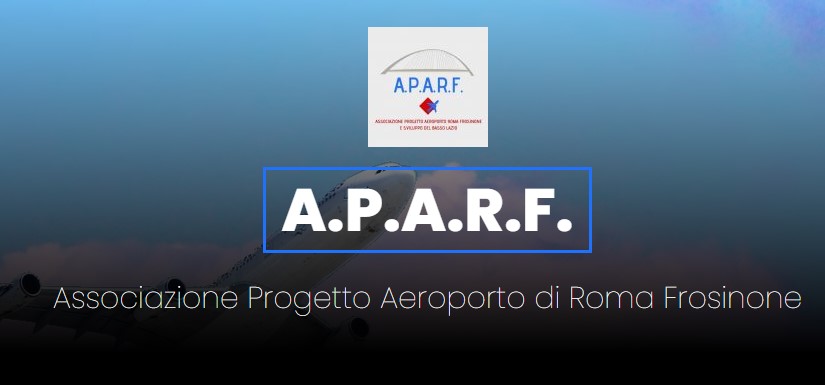 Logo di Aparf (Associazione progetto aeroporto di Roma Frosinone e sviluppo del basso Lazio)