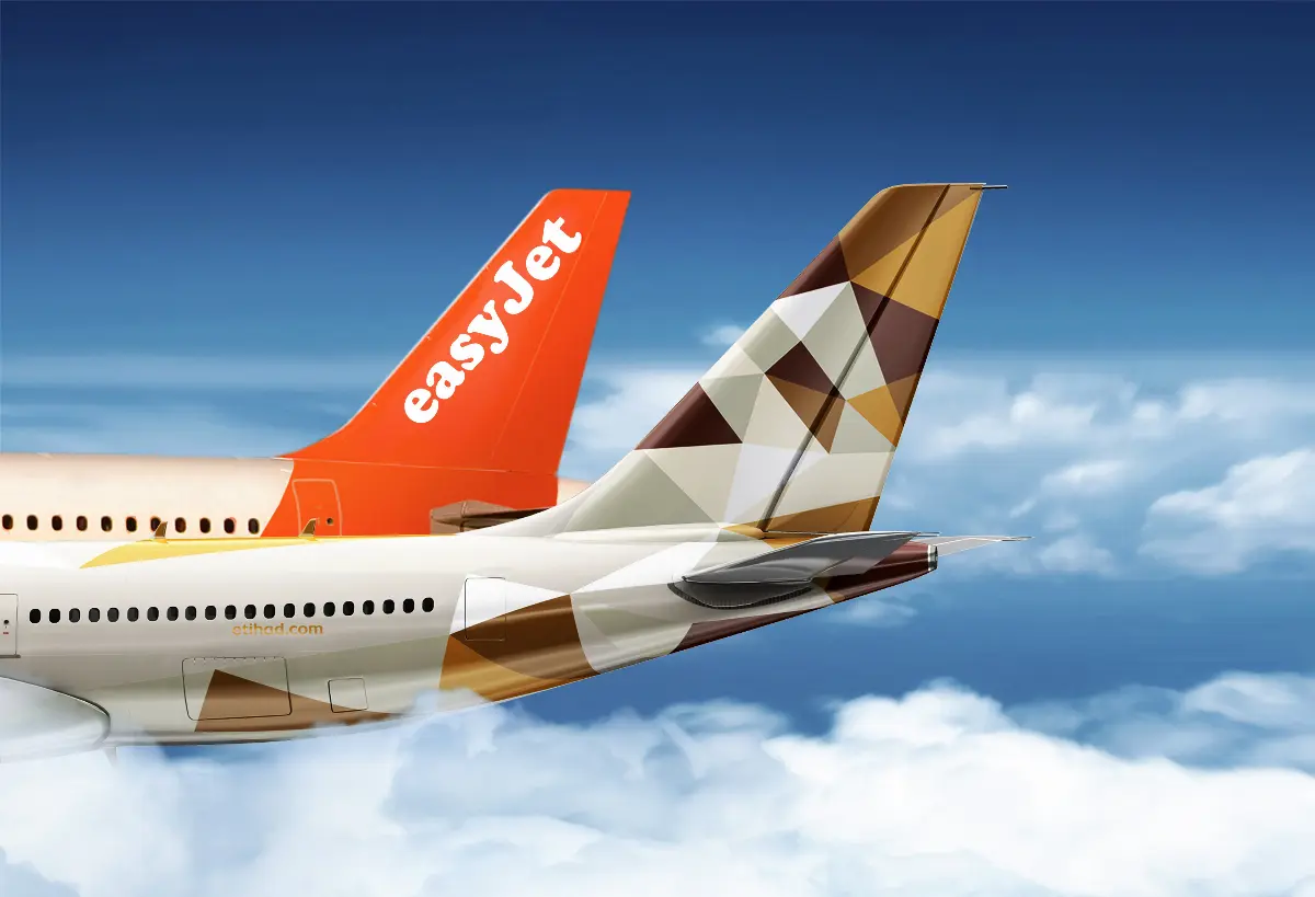 Partnership commerciale (code-share) siglata tra Etihad Airways ed easyJet.