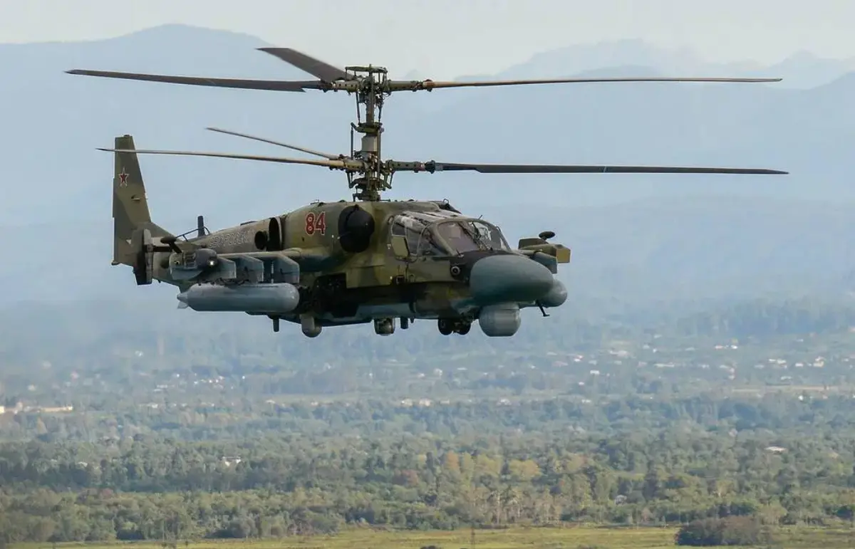 Russian military helicopter Kamov Ka-52