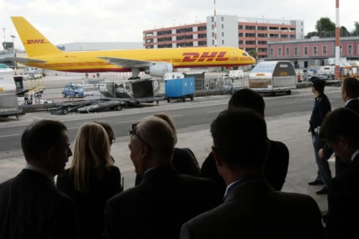 Aereo Dhl in una foto d'archivio