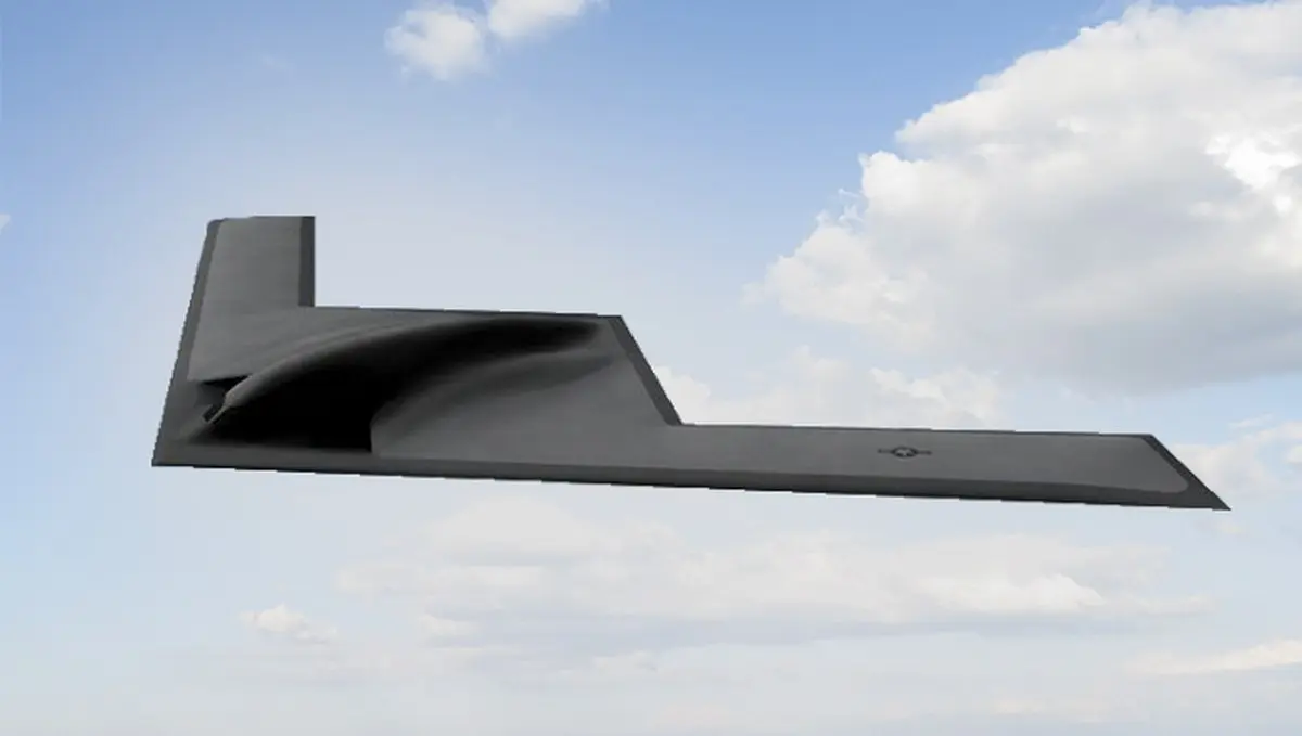 Render grafico del B-21 Raider