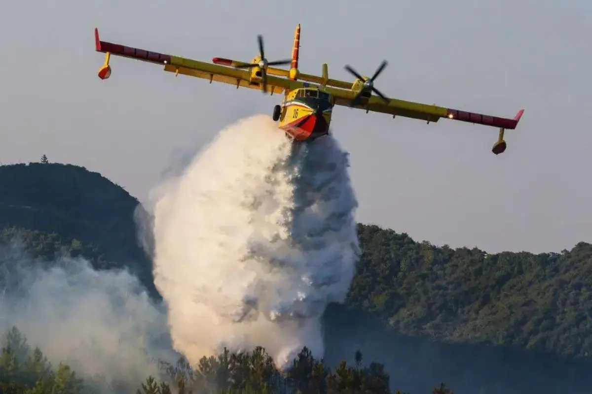 Canadair aircraft in action