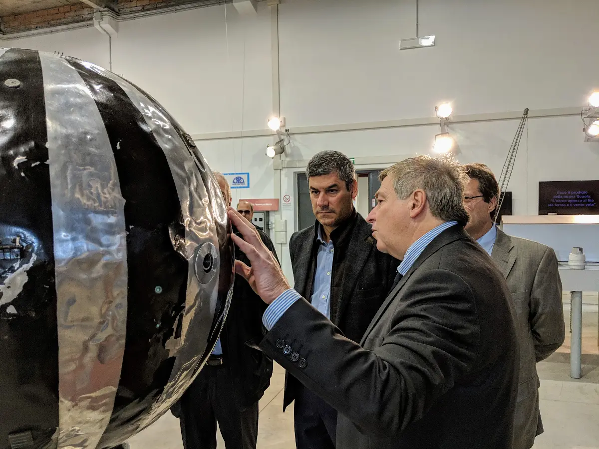 Il direttore generale dell'Enac Alessio Quaranta e il professore Paolo Teofilatto