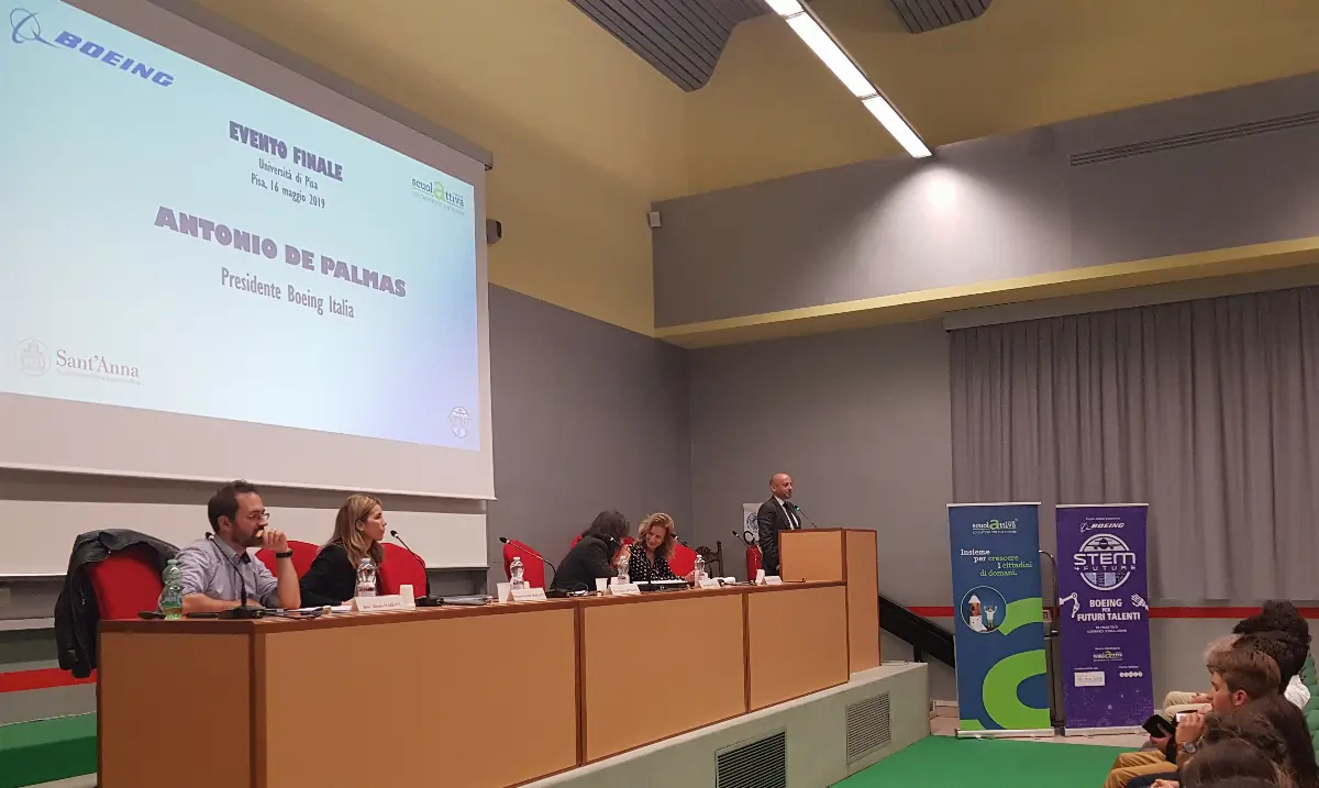 Pisa, 16 maggio 2019: evento conclusivo seconda edizione Stem 4 future, il progetto educativo promosso da Boeing Italia