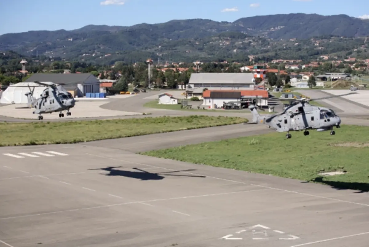 Stazione elicotteri Maristaeli di Luni (foto di GCV)