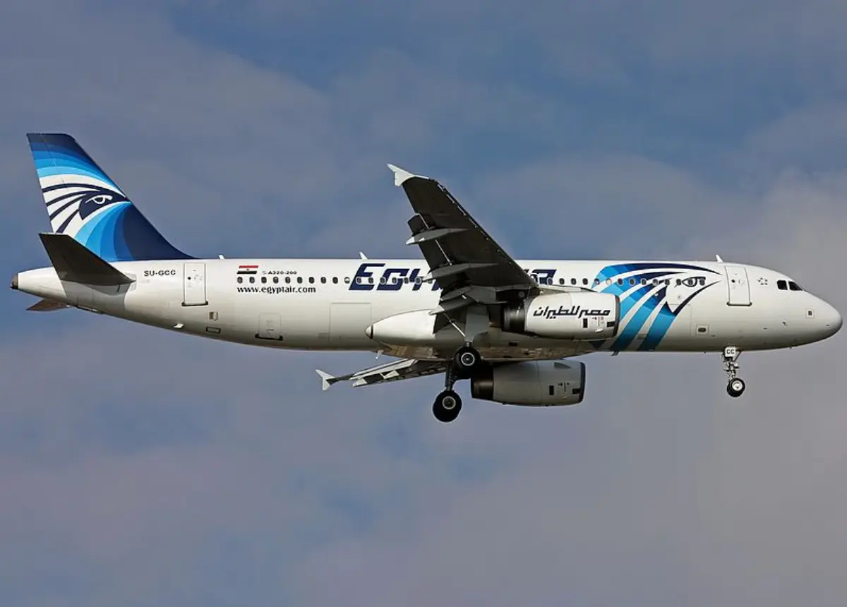 EgyptAir Airbus A-320 (SU-GCC) on finals at Ataturk Airport. This aircraft was lost as EgyptAir Flight 804 on 19 May 2016