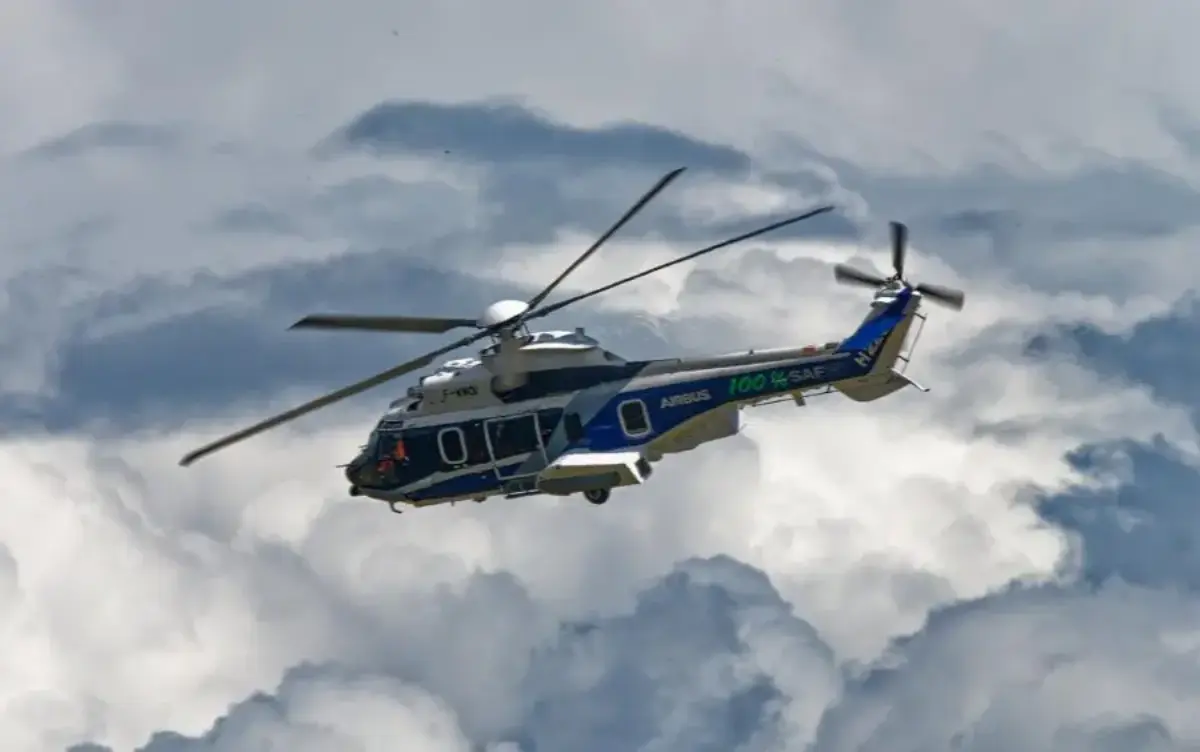 H-225 helicopter in flight