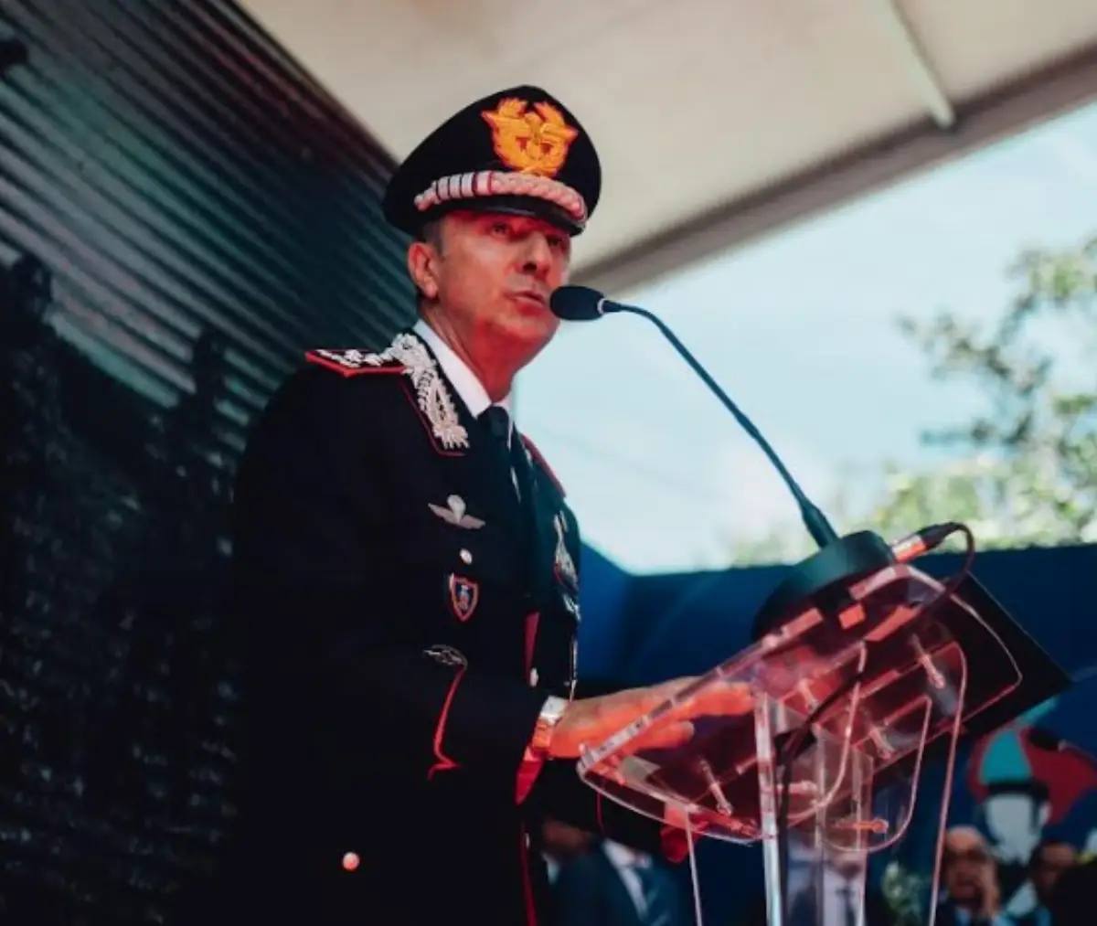 Il comandante generale dell’Arma, generale di Corpo d’Armata Salvatore Luongo, durante un suo intervento nel corso di un evento