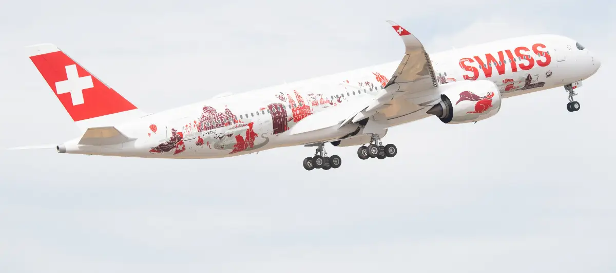 Primo aereo A-350/900 di Swiss International Air Lines