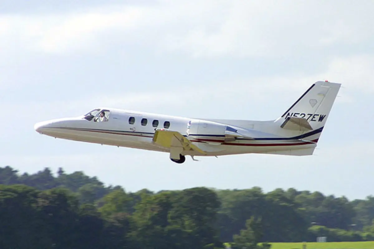 Cessna 500 Citation in una foto di archivio