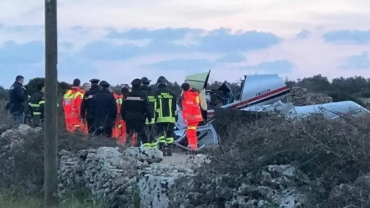 L'Ulm Promecc Freccia precipitato il 27 gennaio a Ugento