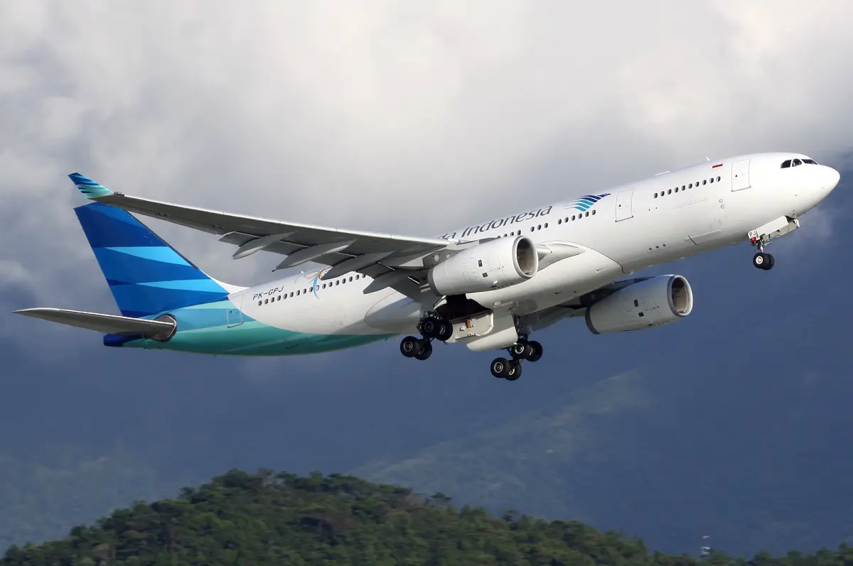 Un aereo Airbus A-330/200 di Garuda