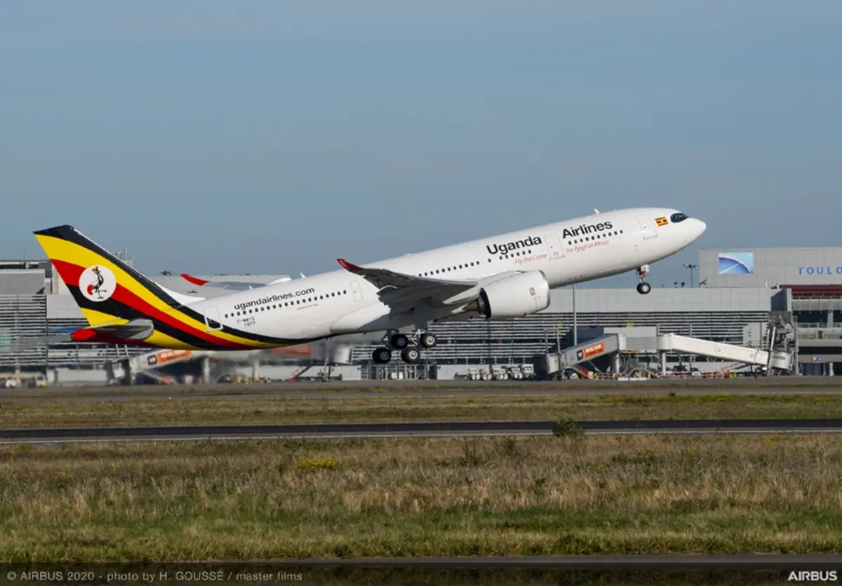 Aereo A-330neo in volo di Uganda Airlines