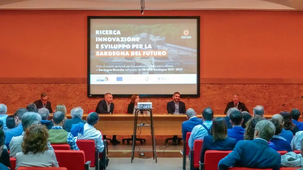 Alghero, 10 ottobre 2025. Sardegna: conferenza-stampa di presentazione delle misure su ricerca ed innovazione