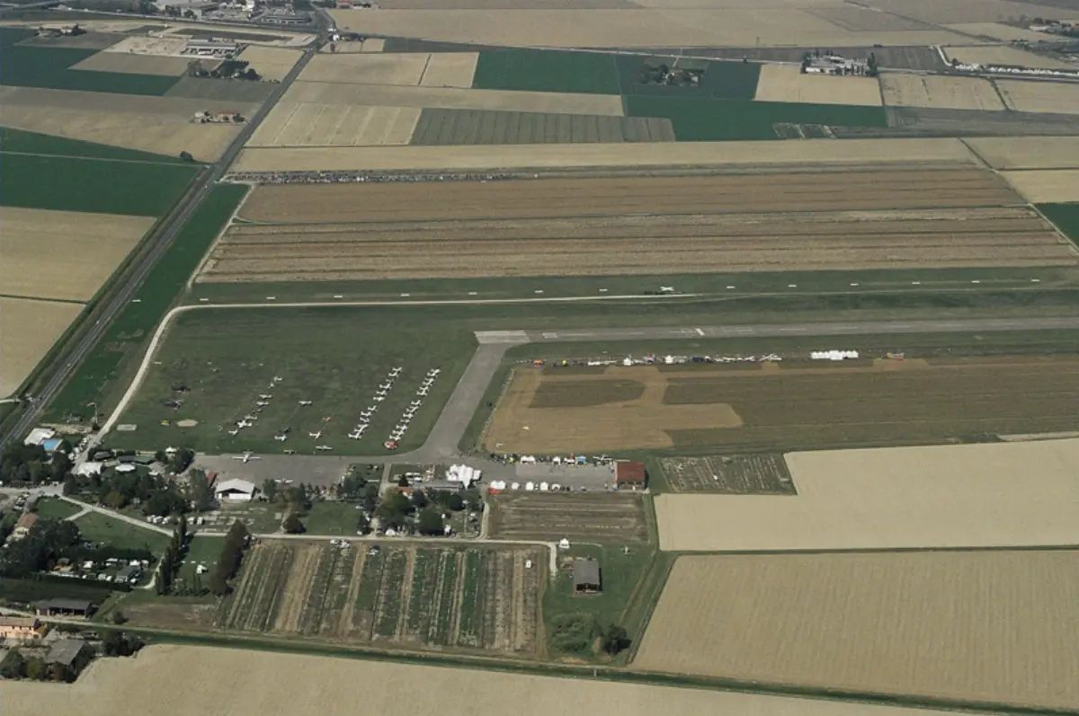 Aeroporto di Ravenna dall'alto