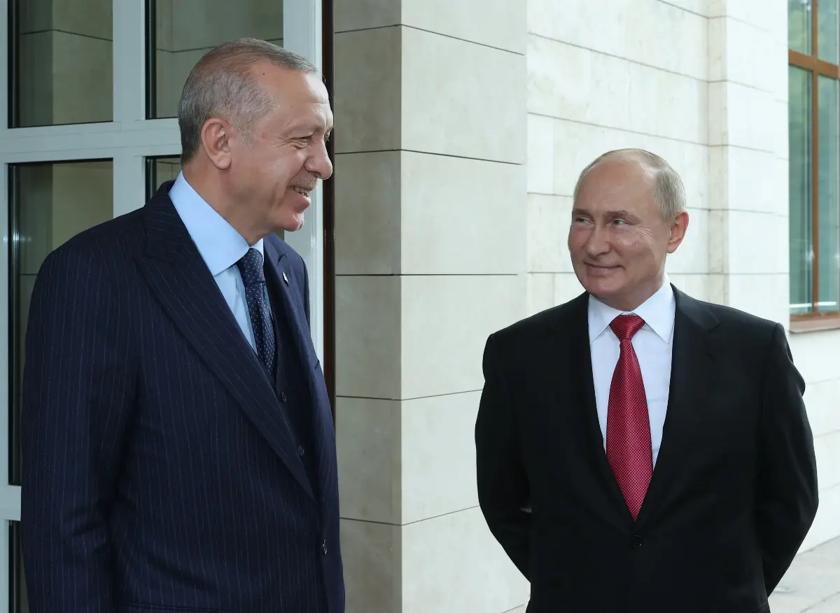 Turkish President Recep Tayyip Erdoğan and Russian President Vladimir Putin