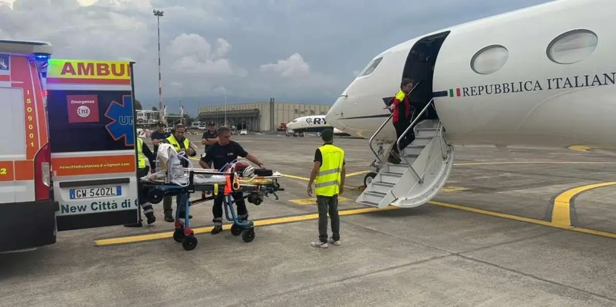 Trasporto sanitario urgente su aereo G-650 dell'AMI
