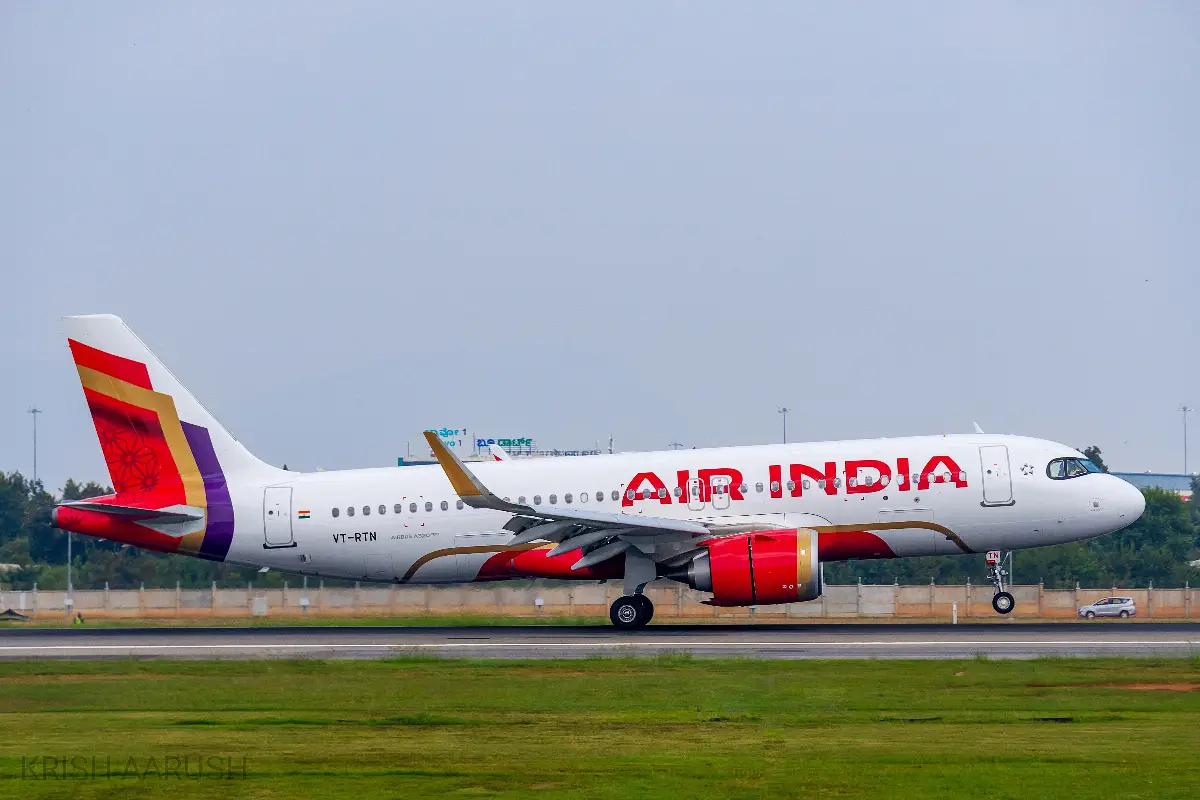 Aereo Airbus A-320neo di Air India