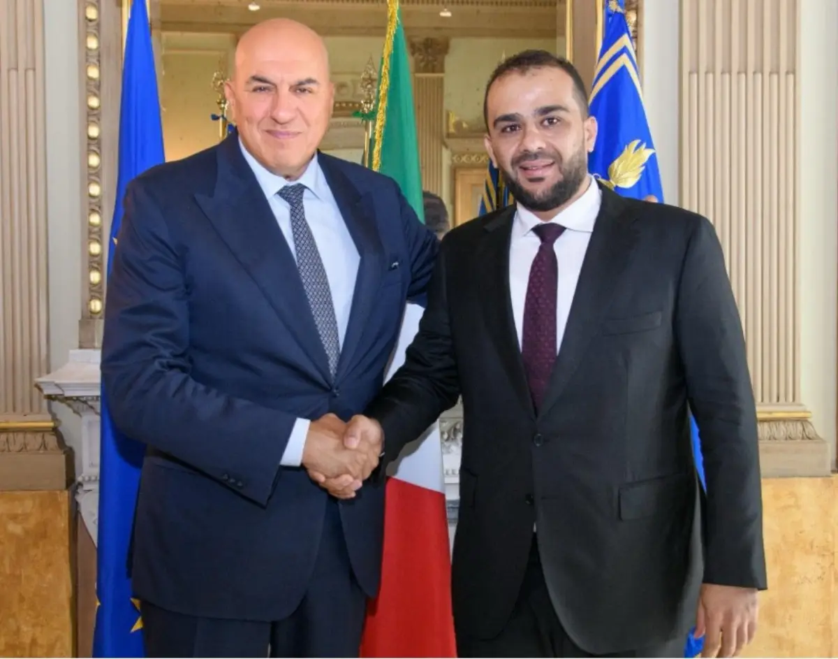 Roma, 4 settembre 2025. Il ministro Guido Crosetto riceve il generale Abd Alsalam Al Zoubi, sottosegretario alla difesa della Libia