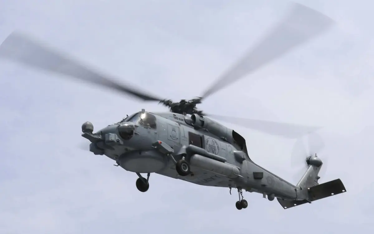 A Sikorsky MH-60R Seahawk helicopter of the Royal Australian Navy