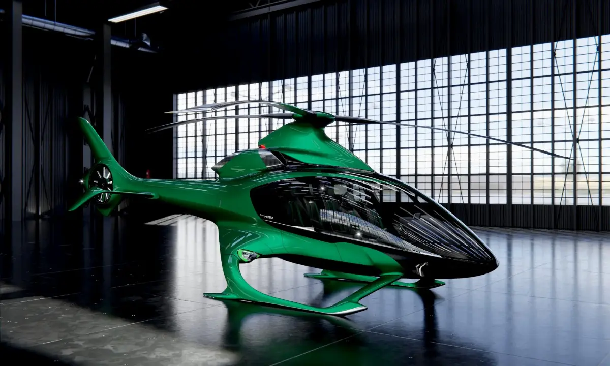 Rendering of the HX50 helicopter from the British company Hill Helicopters
