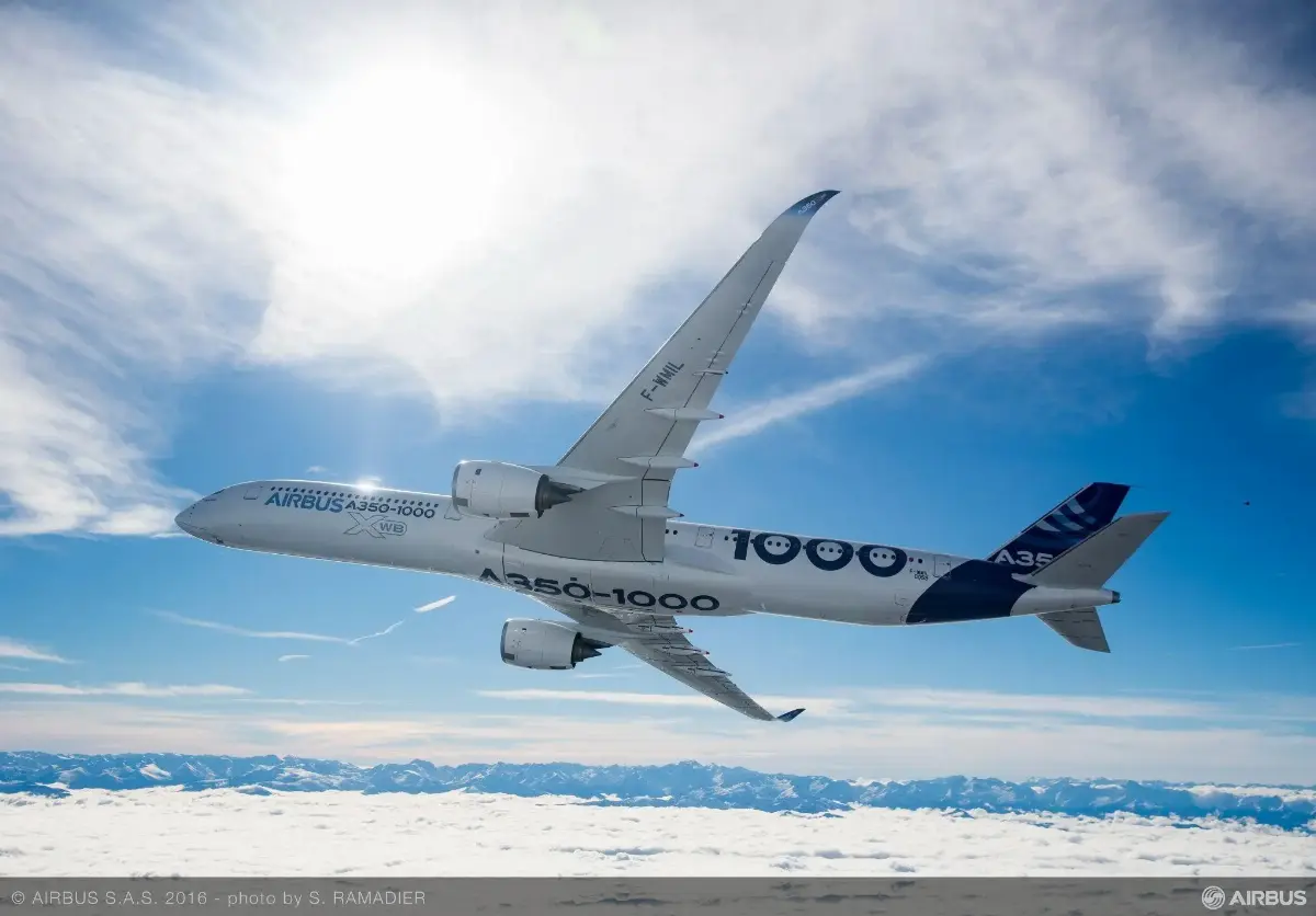 A-350/1000 airplane in flight
