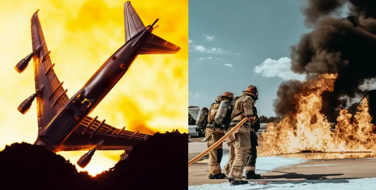 Intervento a seguito di una collisione in volo tra aereo civile e militare