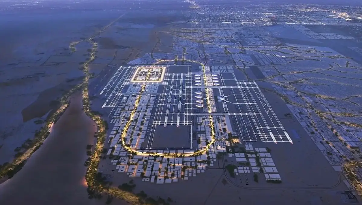 Aeroporto "King Salman" in costruzione a Riad, Arabia Saudita