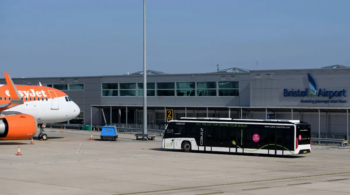 L'aeroporto di Bristol nel Regno Unito