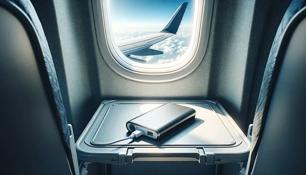 Power bank in airplane