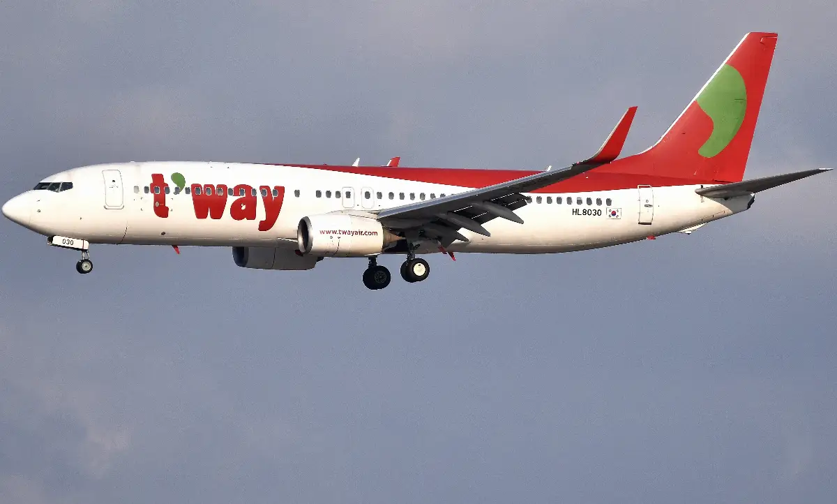 Aereo B-737/800 della low-cost sud-coreana T'way Air