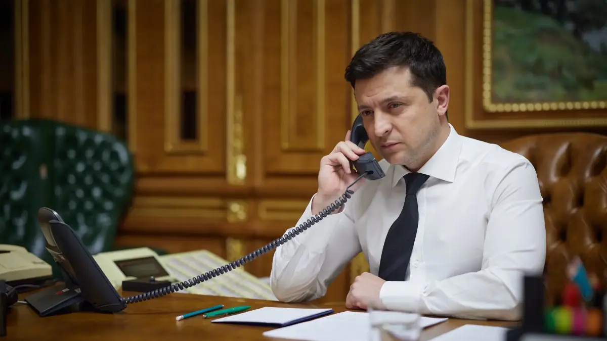 Il presidente dell'Ucraina Volodymyr Zelensky