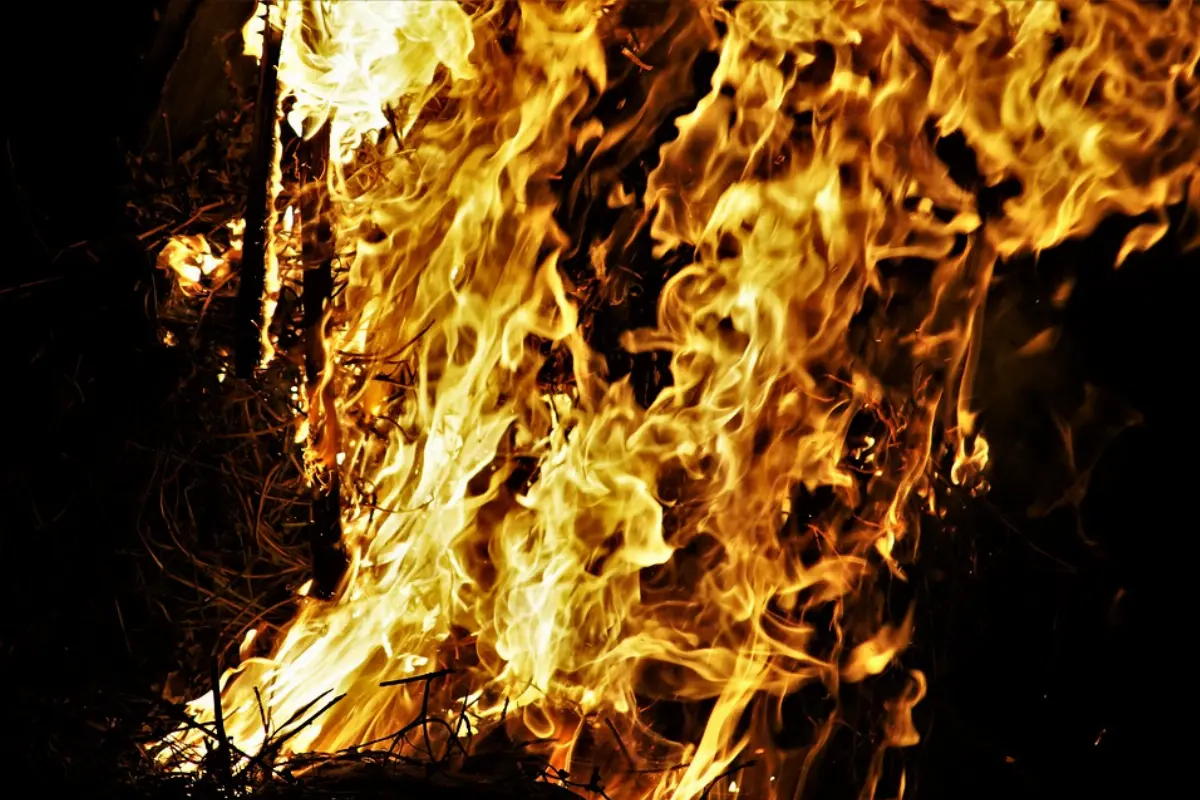 Il rogo di un incendio